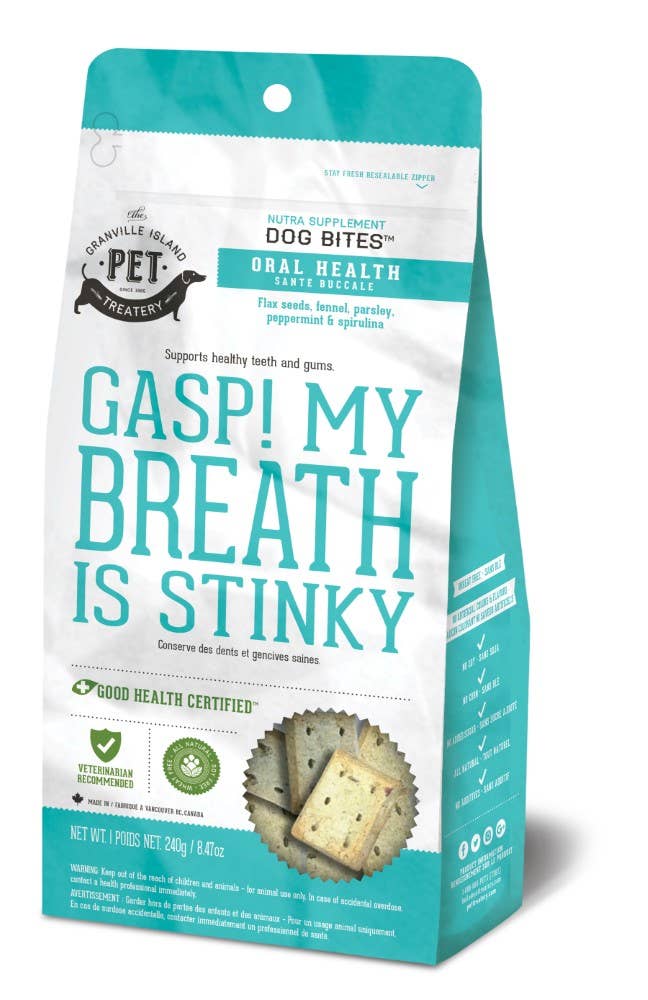 Gasp! My Breath is Stinky - Oral supplement dog treat