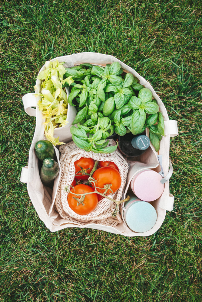 Organic Cotton 6 Pocket Tote Bag