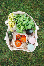 Organic Cotton 6 Pocket Tote Bag