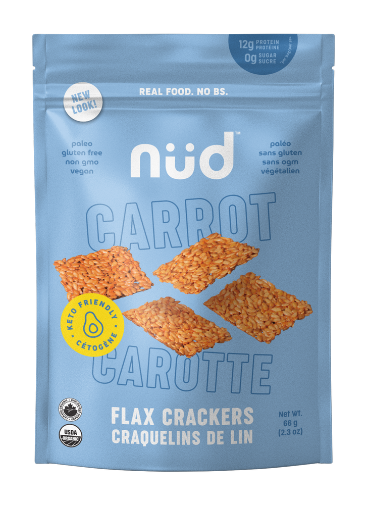 Keto Carrot Flax Crackers