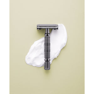 
            
                Load image into Gallery viewer, Stainless Steel Razor with 5-Pack Blades
            
        